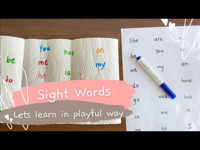 Sight Word Activity | Learning with Play | Sight Words Game | Read, Play and Learn Sight Words