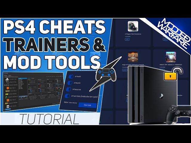 (EP 12) How to Access PS4 Game Cheats using Trainers & Mod Tools (9.00 or Lower)