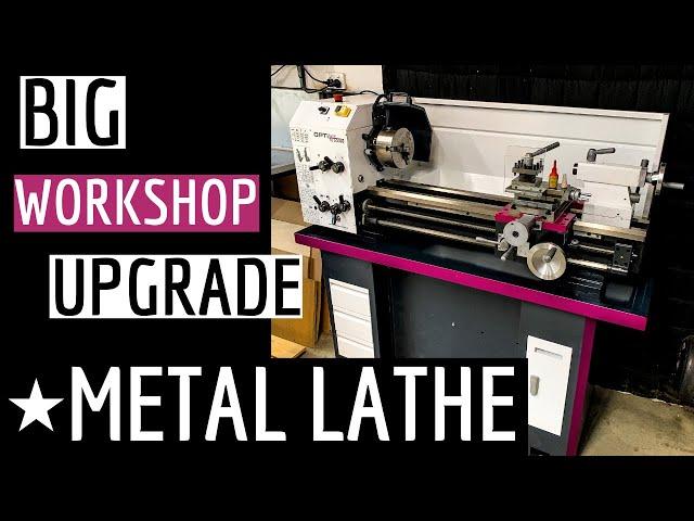  METAL LATHE to Make Custom Parts | Workshop Upgrade - Cafe Racer Garage