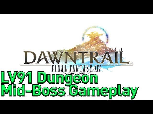 FFXIV Dawntrail - Mid-Dungeon Boss Theme & Lv91 Dungeon Gameplay