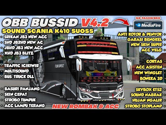 KEREN PARAH CUY OBB BUSSID V4.2 TERBARU SOUND SCANIA K410 SUOSS | GRAFIK RASA ETS2