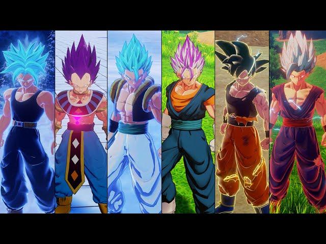 Dragon Ball Z: Kakarot Mod - All Character Transformations & Ultimate Attacks (4K 60FPS)