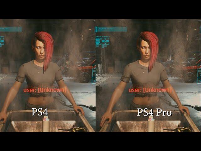 Cyberpunk 2077 Ps4 vs Ps4 Pro Comparison