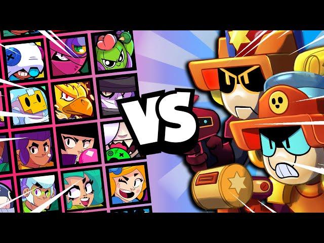 Larry & Lawrie 1v1 vs ALL Brawlers | Actually OP