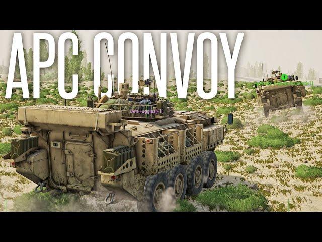 CANADIAN APC CONVOY! - Squad 100 Player LAV 6.0 Gameplay