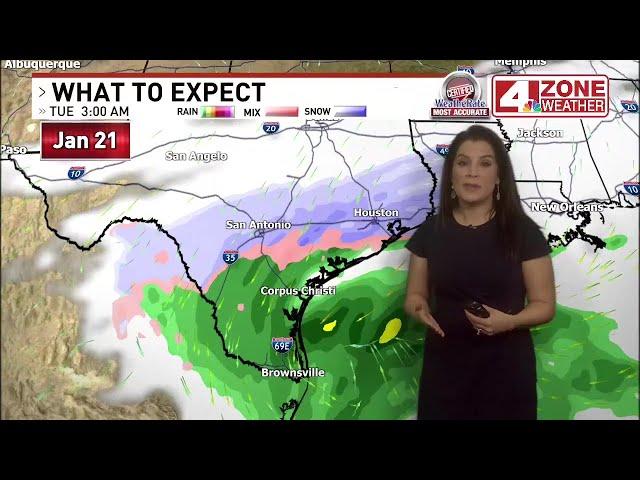 Snow and icy roads Monday night into Tuesday