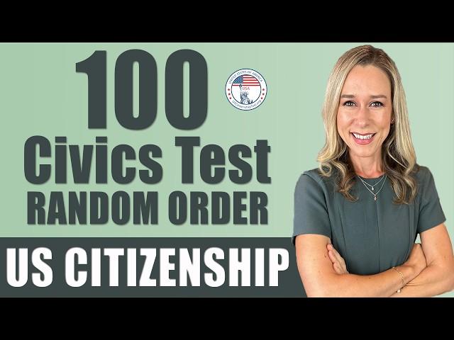 2024 100 Civics Questions and answers in RANDOM Order & SIMPLEST ANSWERS v9