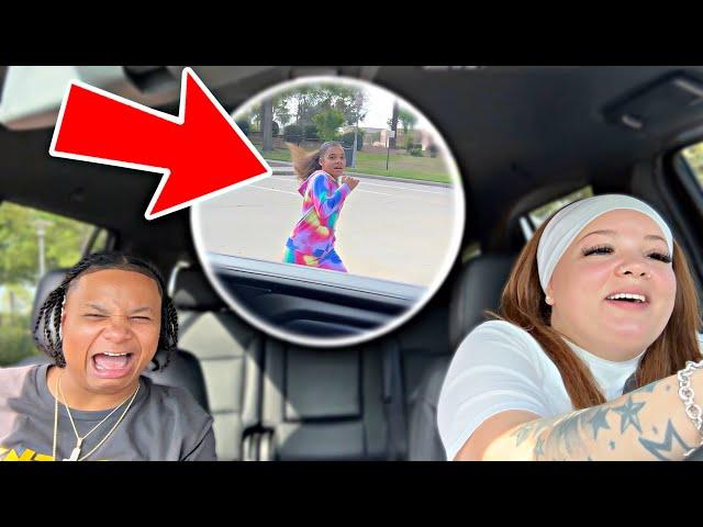 LEAVING LINA AT THE PARK PRANK *SHE CRIED* !!