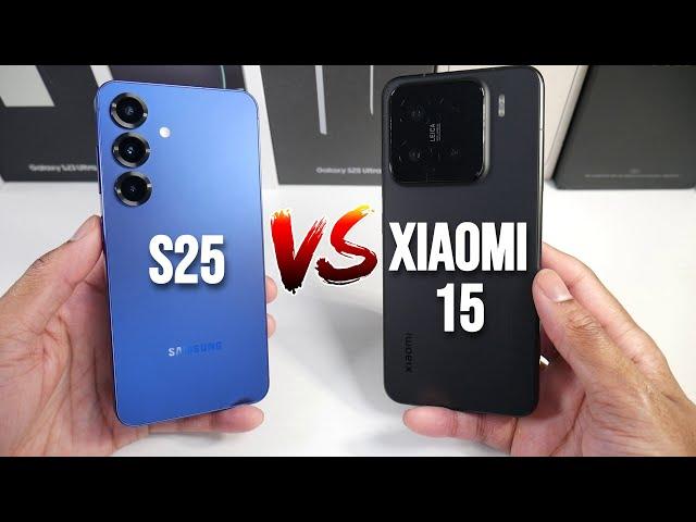 Xiaomi 15 VS Samsung Galaxy S25 (Camera Comparison, PUBG & Display & Speed)