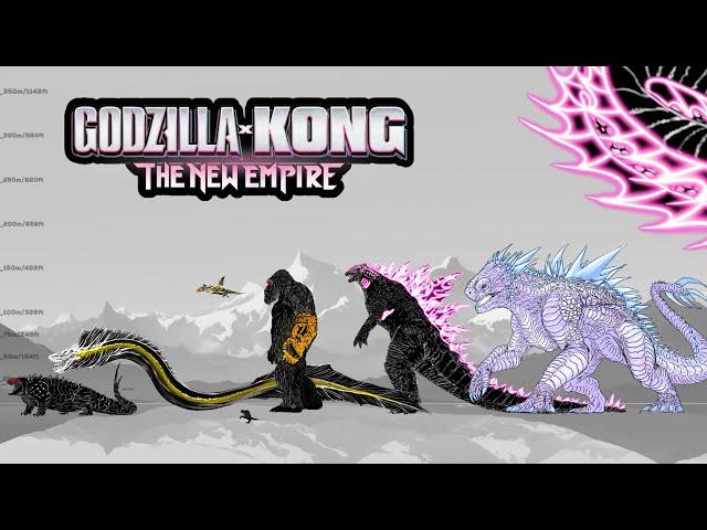 Godzilla x Kong New Empire | New Size Comparison | All Creatures