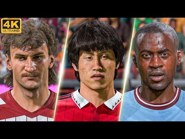 FIFA 23 ALL 40 HERO FACES in 4K - Yaya Toure, Voller, Park Ji Sung, etc.