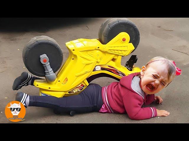 POWER Car vs BABY ! Funny Babies Playing and Crying with Car | Just Funniest