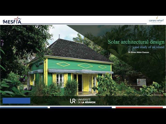 Solar architectural design of the habitat: case study of an island