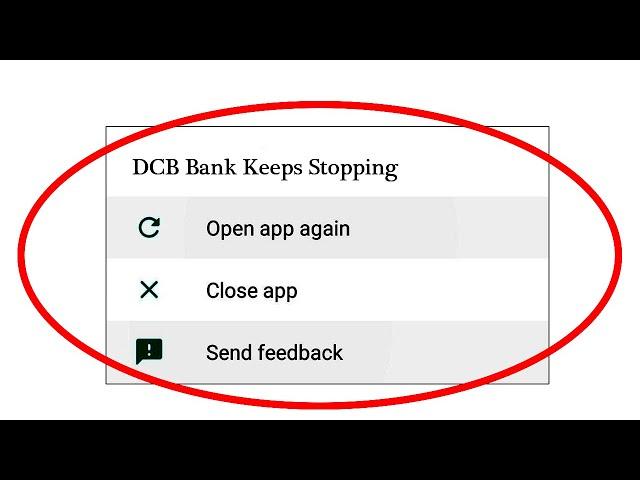 DCB Bank App Keeps Stopping Error In Android & Ios - App Not Working Problem Solved