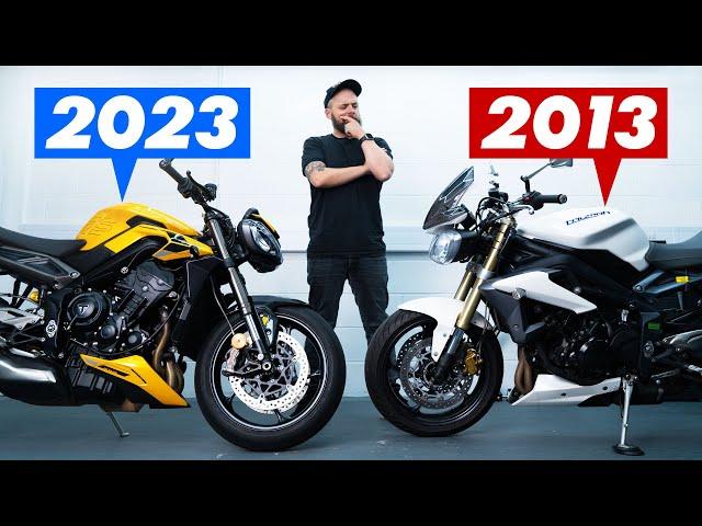 Are Modern Motorcycles ACTUALLY Better? Triumph Street Triple 765 vs 675