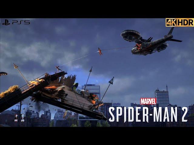Marvel's Spiderman 2 - Kraven Hunts for Scorpion and Lee | PS5 Cut Scenes 4K 60 FPS