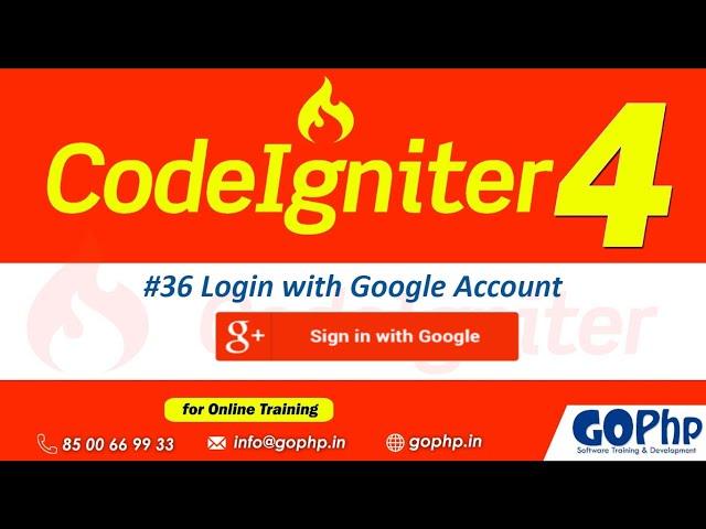 #36 Login with Google Account in codeigniter 4