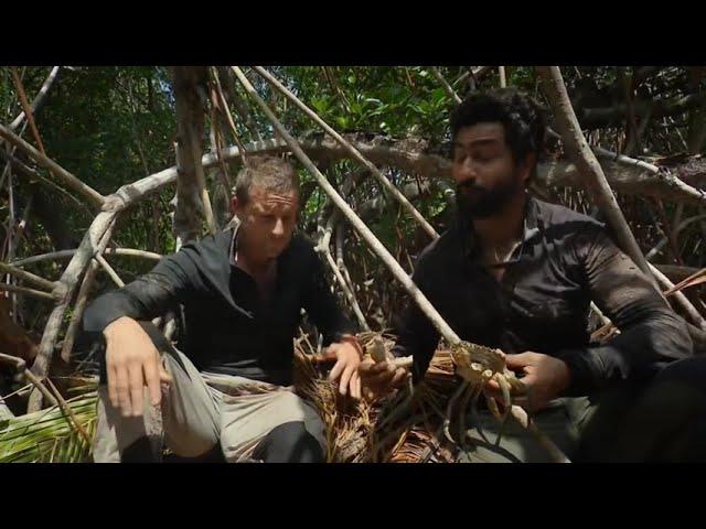 Vicky Kaushal Eats Crab #beargrylls #vickykaushal