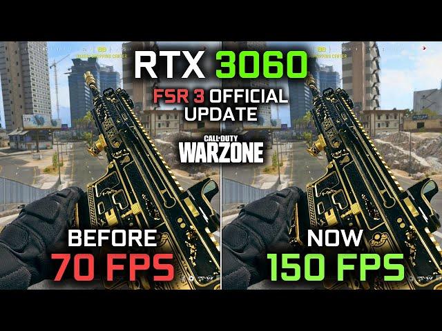 FSR 3 arrived to Warzone! | RTX 3060 with Frame Generation!