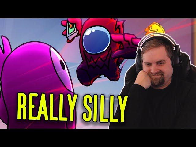 REACTION: Among Us VS Fall Guys DEATH BATTLE!