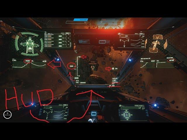 Star Citizen HUD Интерфейс в корабле