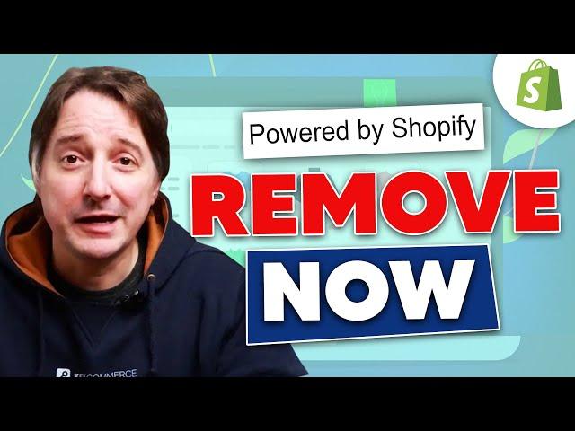 How to Remove 'Powered by Shopify' from Website Footer