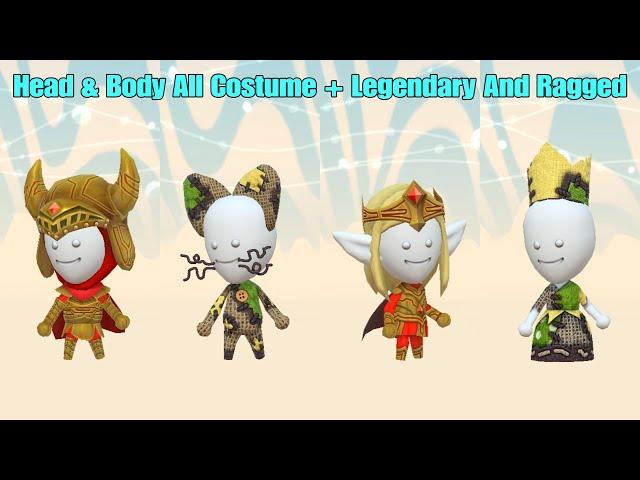 Miitopia - All Head & Body Costume + Legendary And Ragged - Nintendo Switch