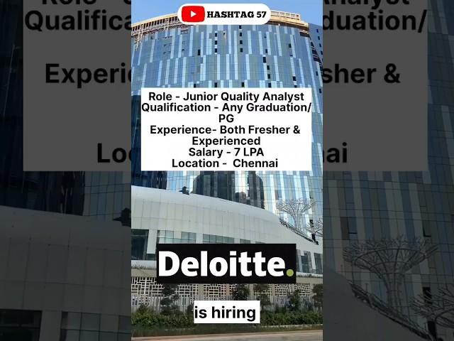 Deloitte Latest Jobs 2023 #jobs #deloitte #hashtag57