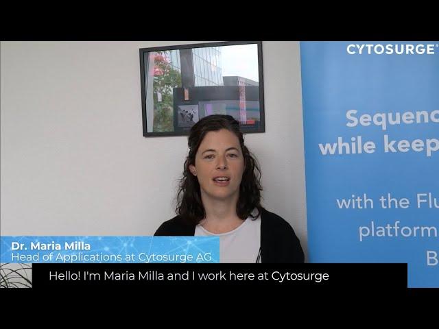 FluidFM Conference 2024 - Promo Video from Dr. Maria Milla, Head of Applications at Cytosurge