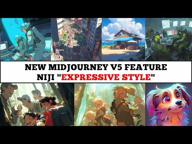 Level Up Your Anime Art Game: New Midjourney V5 Niji Feature EXPRESSIVE STYLE - Tutorial