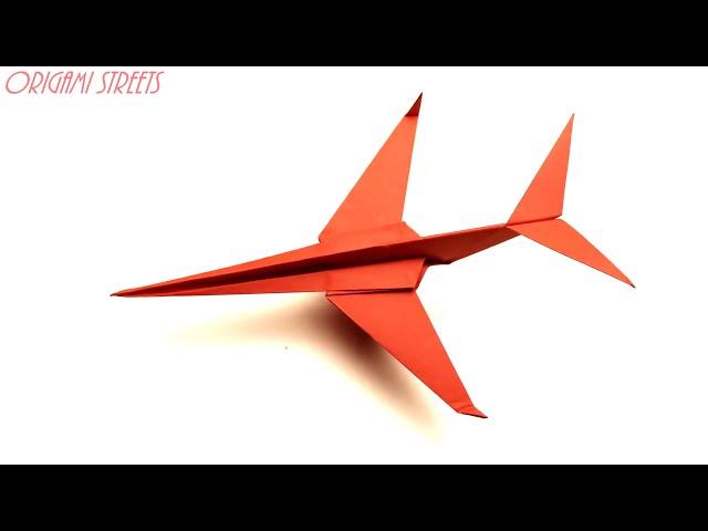 How to make a plane out of paper. Origami plane