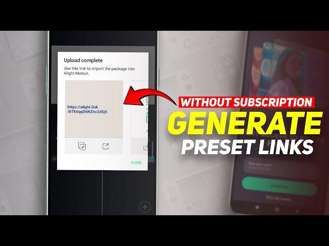 Alight Motion Me Preset Link Generate Kaise Kare Bina Subscription Ke  || 100% Working