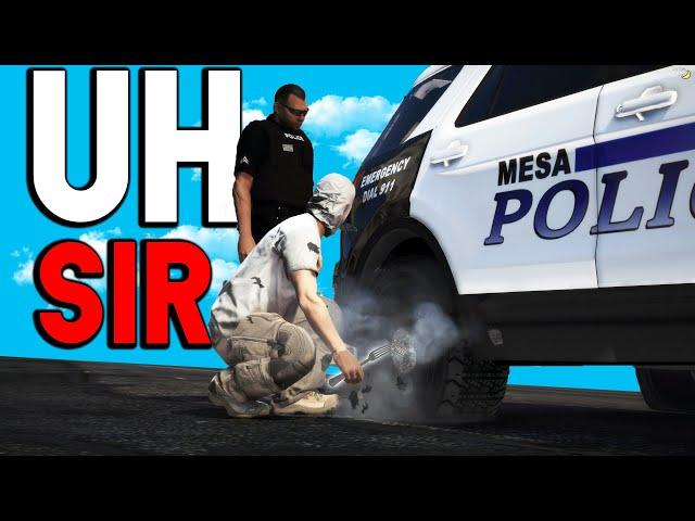 EATING POLICE CAR TIRES! | GTA RP