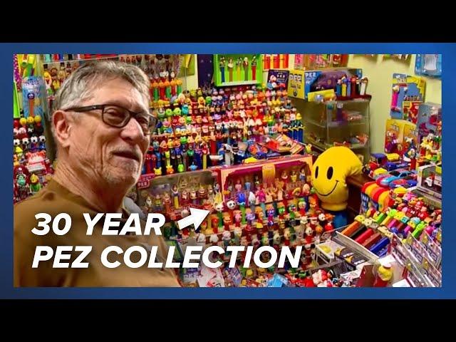 Antique shop owner shows off 30-year Pez dispenser collection