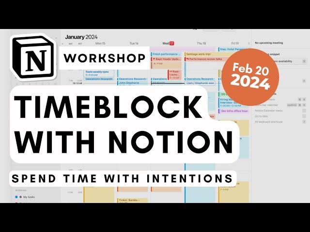 How to BUILD a Time-blocking planner with Notion | Stay focused with time-blocking! 