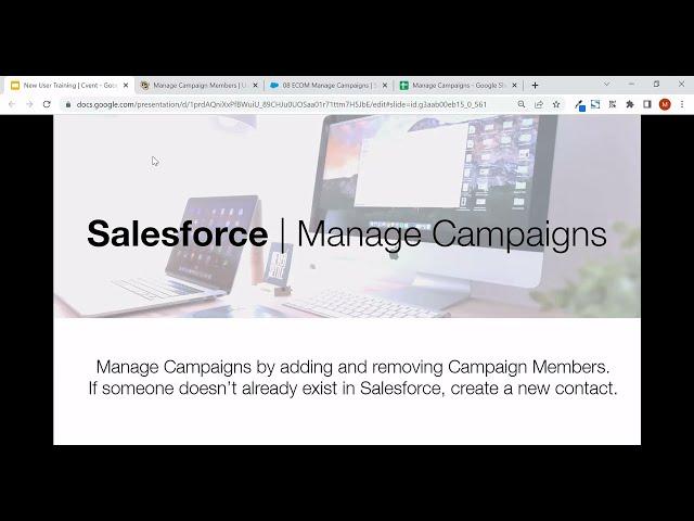 Salesforce | Managing Campaigns