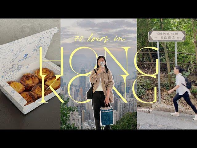 hong kong travel vlog  hiked the peak, visitor voucher, bakehouse, hong kong cafes stationery shop