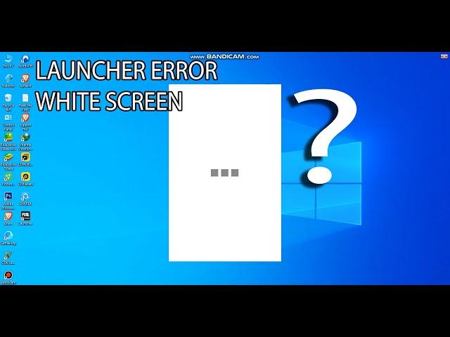 PUBG LITE PC launcher error with white screen