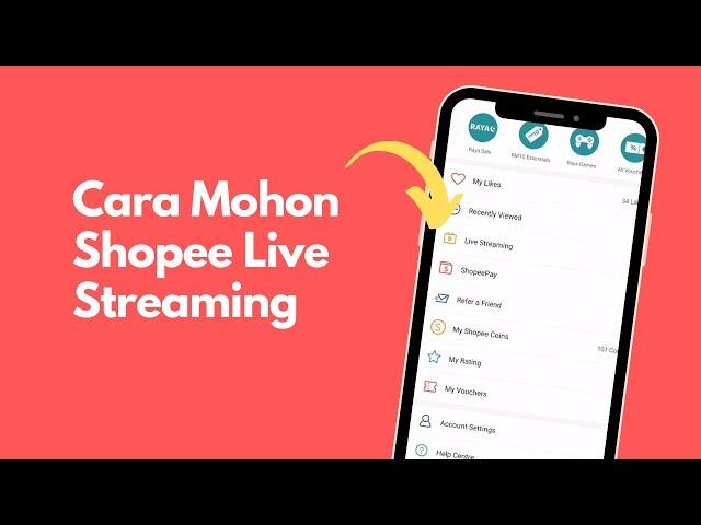 Cara Mohon Live Streaming di Shopee