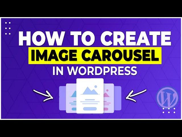 Wordpress Carousel -  How To Create Image Slider In Wordpress with Text