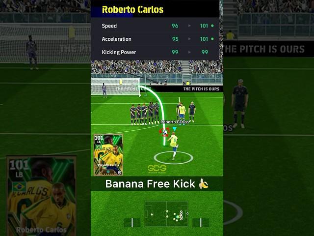 How to Banana Free Kick by Roberto Carlos efootball2024 #efootball #efootball2024