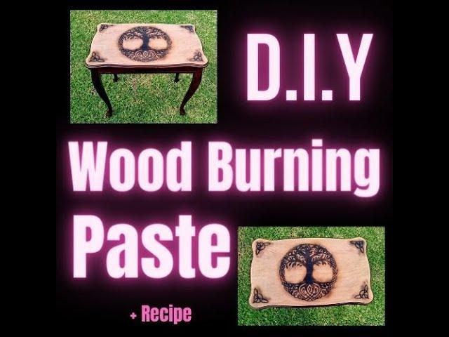 DIY Wood Burning Paste for Cricut Crafters With Recipe