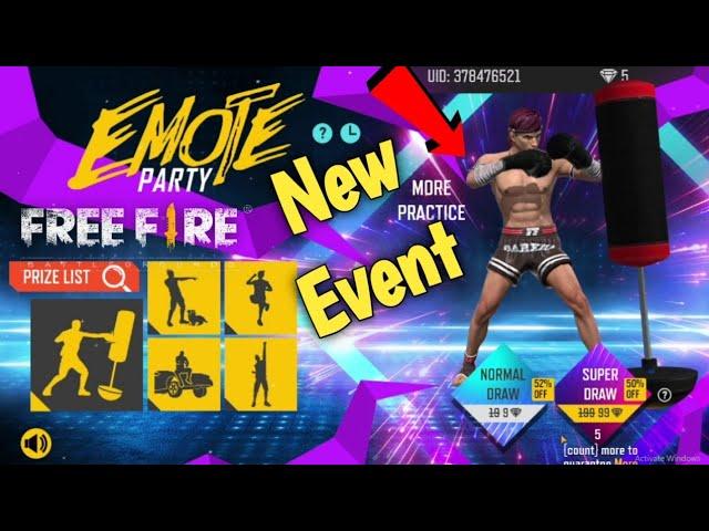 Free Fire Emote Party Event In 2021