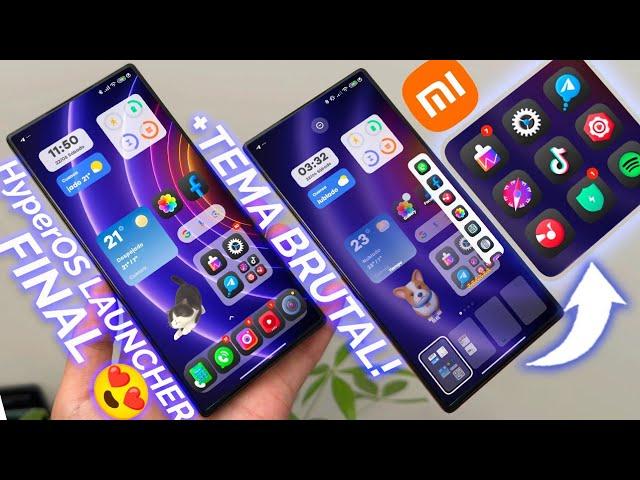 Ahora si! Versión Final del HyperOS Launcher con Fluidez Extrema + TEMA Legendario de Vuelta!
