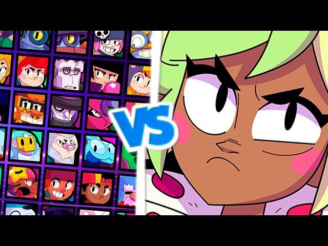 NOVA BRAWLER MANDY 1V1 CONTRA TODOS OS BRAWLERS! MANDY VS TODOS OS BRAWLERS! BRAWL STARS