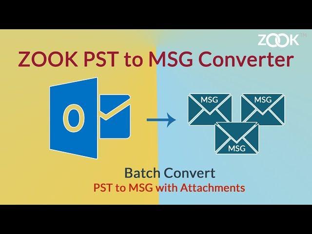 PST to MSG Converter to Bulk Export Outlook PST Emails to MSG File