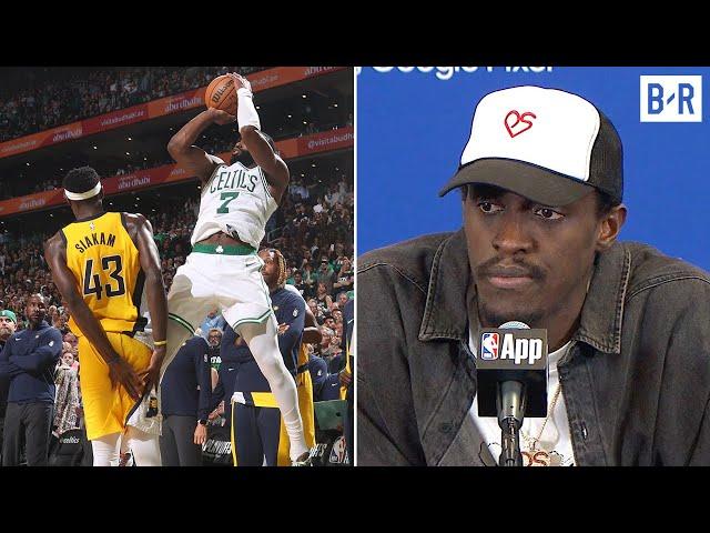 Pascal Siakam Explains Why He Didn't Foul Jaylen Brown on Game-Tying 3 | 2024 NBA Playoffs