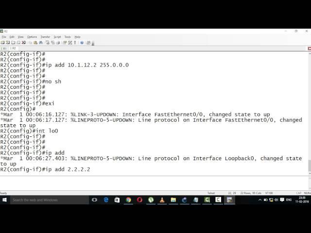 Rip basic configuration in Gns3 CCNA