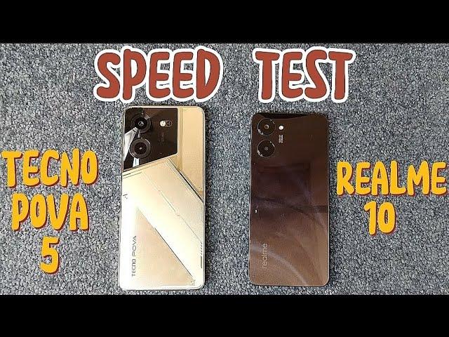Tecno Pova 5 vs. Realme 10 | Speed Test