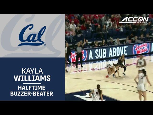 Cal's Kayla Willaims Drills The Halftime Buzzer-Beater